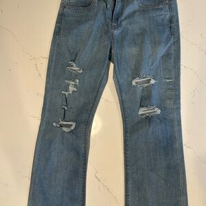 Express Blue Distressed Women Jeans
